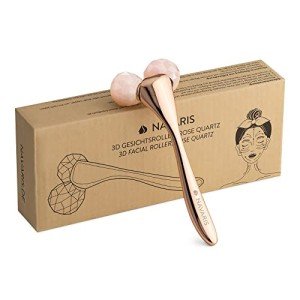 Rose Quartz Facial Roller for Cooling and Smoothing