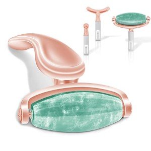 Jade Facial Roller with 3 Interchangeable Heads