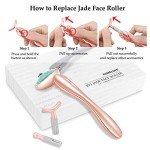 Jade Facial Roller with 3 Interchangeable Heads