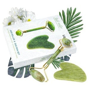 Luckling Jade Gua Sha & Face Roller Set