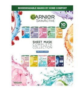 Garnier Complete Collection of Sheet Masks, 10 Pack