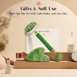 Rena Chris Jade Gua Sha & Face Roller Set