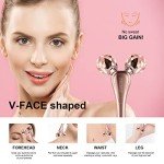 Rose Gold 3D Facial Massager Rollers for Skin Care