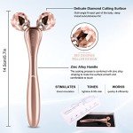 Rose Gold 3D Facial Massager Rollers for Skin Care