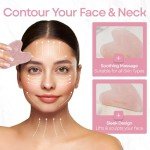 Rose Quartz Roller and Gua Sha Set for Skin Care