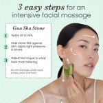 Gua Sha Stone & Jade Roller Set for Skincare