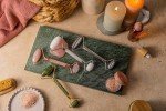 Rose Quartz Facial Roller for Puffiness Relief