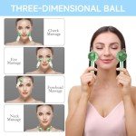 2pcs Ice Globes for Facial Treatments - Green