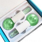 2pcs Ice Globes for Facial Treatments - Green