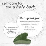 Gua Sha Stone & Jade Roller Set for Skincare