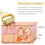 Gold Acupuncture Roller for Face & Muscle Relief