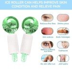 2pcs Ice Globes for Facial Treatments - Green