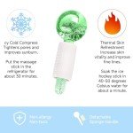 2pcs Ice Globes for Facial Treatments - Green