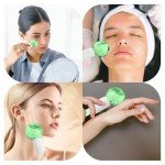 2pcs Ice Globes for Facial Treatments - Green