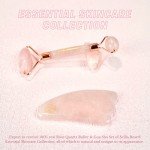 Rose Quartz Roller and Gua Sha Gift Set