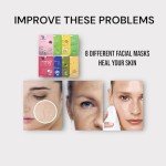 Hydrating Collagen Facial Mask - 8 Premium Sheets