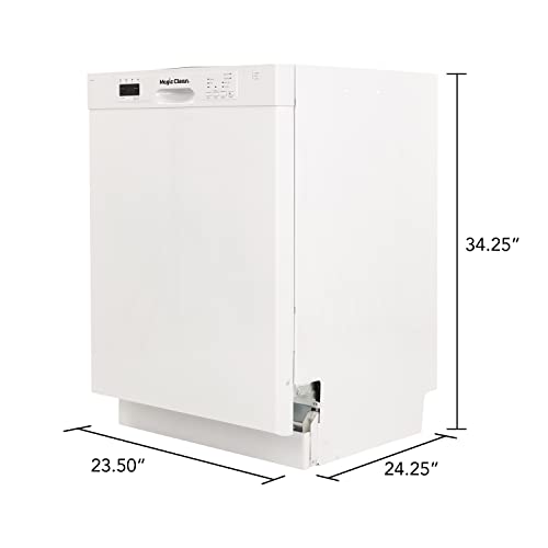 White Front Control 24" Magic Clean Dishwasher