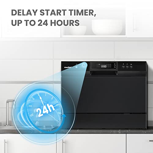 Comfee Countertop Dishwasher 6 Place Settings - Black