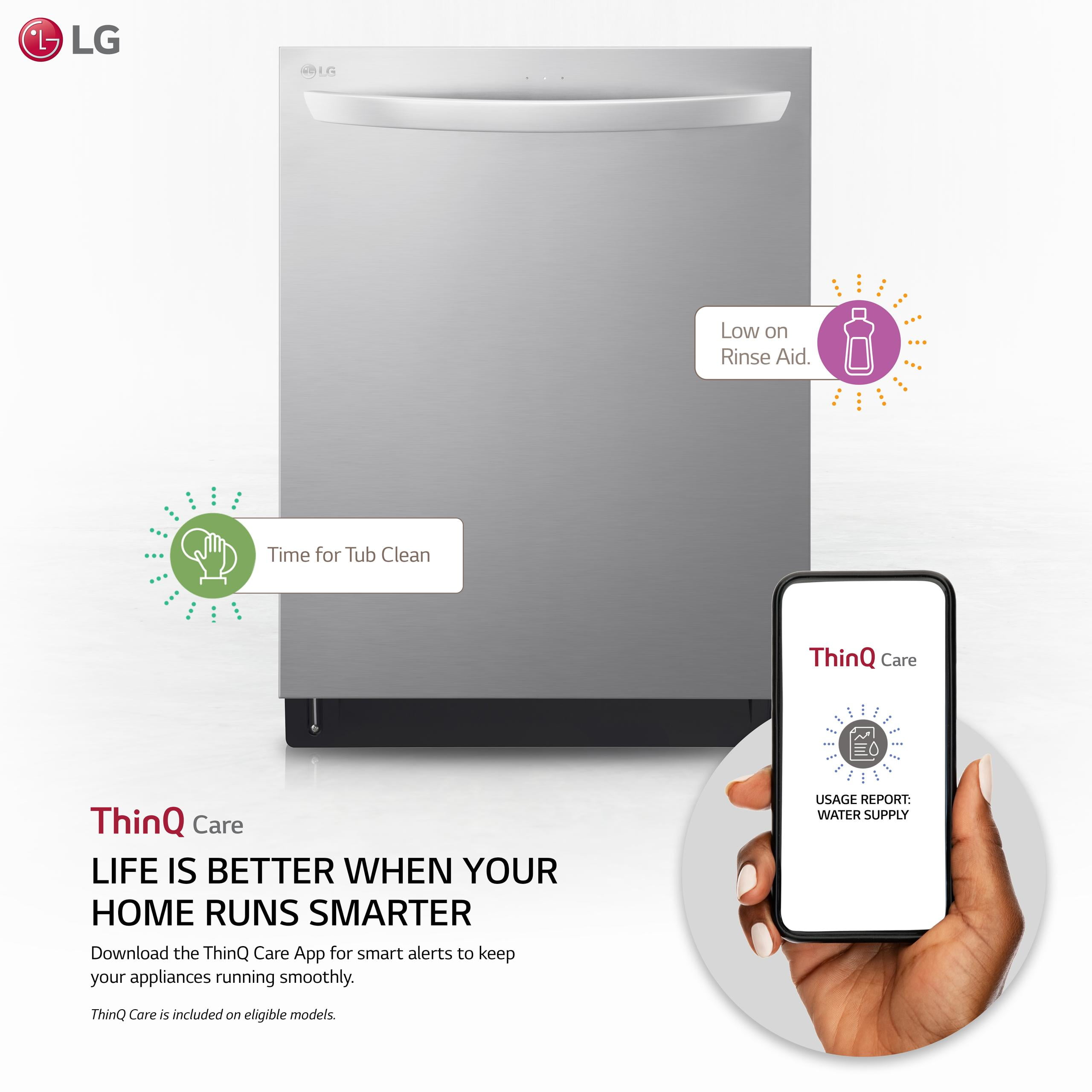LG Stainless Steel Top Control Dishwasher with Quadwash by LDTS5552S