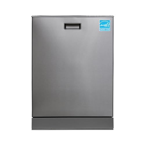 Equator 24" Top Control Dishwasher: 3 Rack Silver