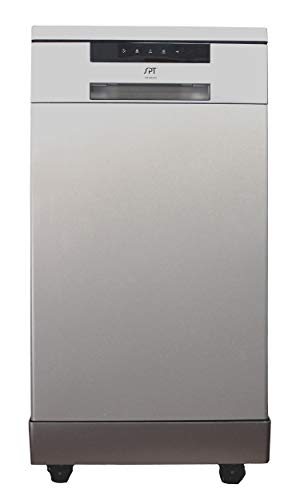 SPT Portable Stainless Steel Dishwasher with 6 Wash Programs