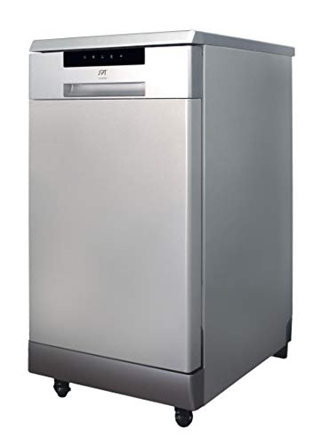 SPT 18" Portable Stainless Steel Dishwasher with 6 Programs