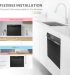 Comfee Countertop Dishwasher 6 Place Settings - Black