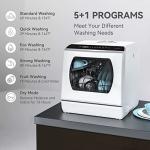 Hermitlux Portable Dishwasher with 5 Washing Programs