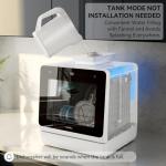 Hermitlux Portable Mini Dishwasher with 7 Programs