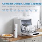 Midea Portable Countertop Dishwasher with Built-in Tank