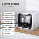 COMFEE' Portable Mini Countertop Dishwasher with 5L Tank