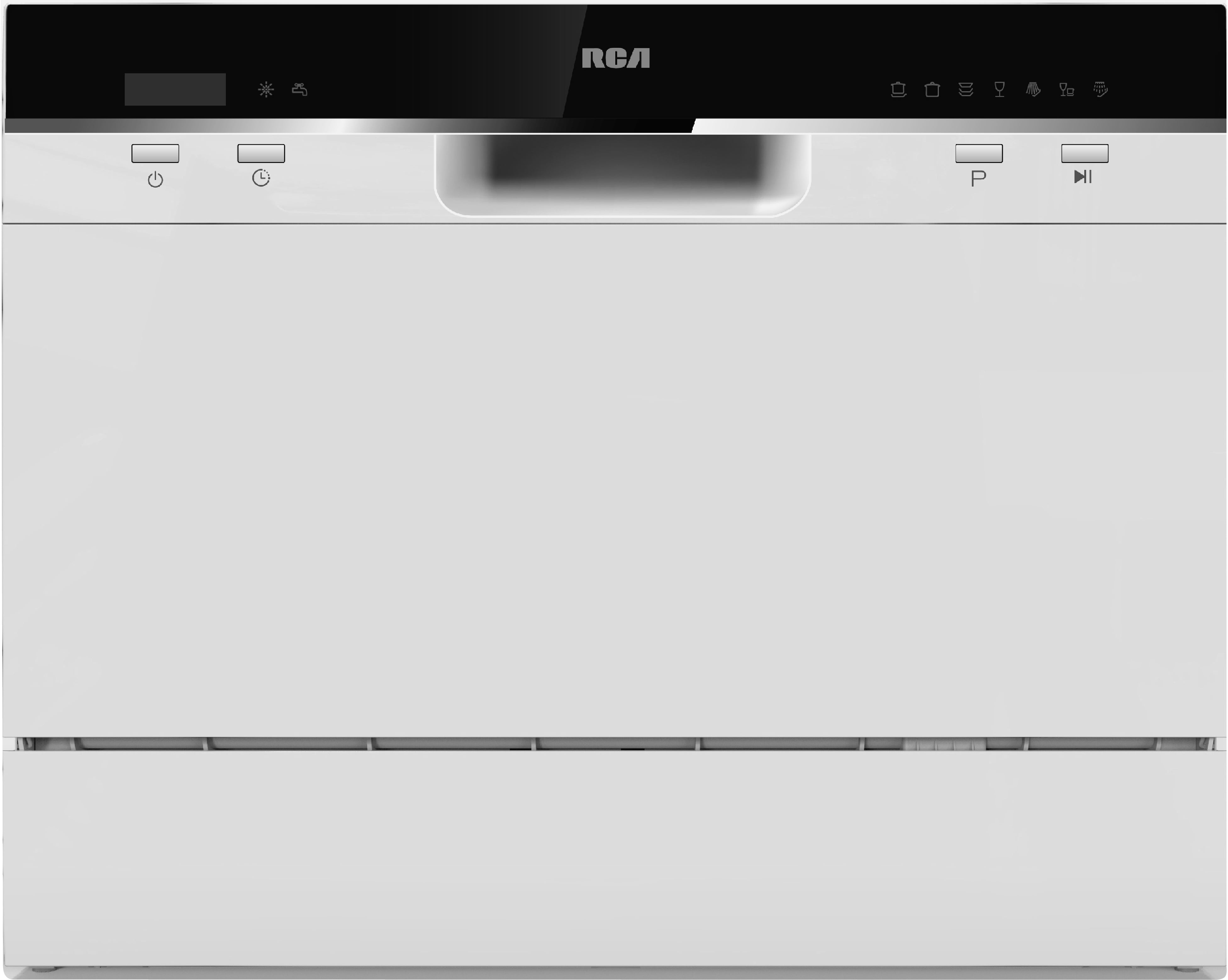 RCA RDW3208 Compact White Countertop Dishwasher