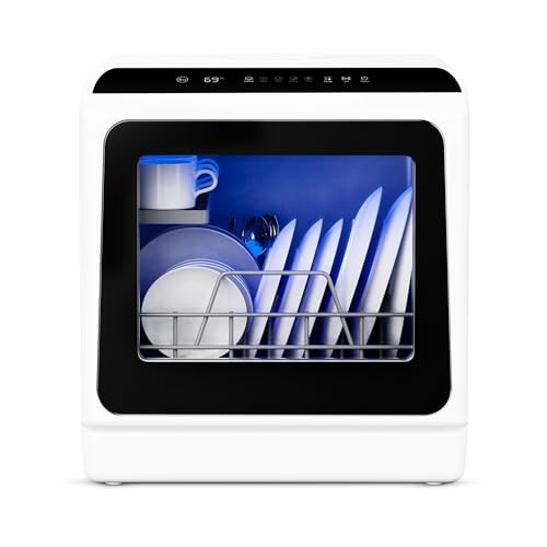 Compact Portable Mini Countertop Dishwasher with 5L Tank
