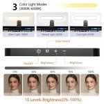 yAyusi Dual-Lamp LED Ring Light for Streaming