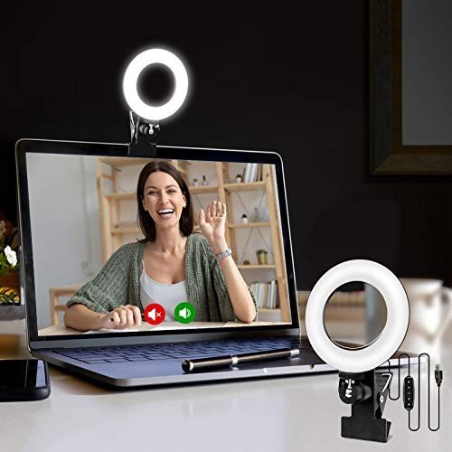 Cyezcor Clip-On Ring Light for Video Calls