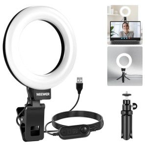 NEEWER 5" Clip-On Ring Light for Video Calls