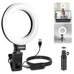 NEEWER 5" Clip-On Ring Light for Video Calls