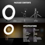 NEEWER 5" Clip-On Ring Light for Video Calls