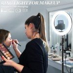 10.2" Dimmable LED Ring Light Kit with Tripod