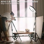 10.2" Dimmable LED Ring Light Kit with Tripod