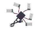 5PCS 3.7V 380mAh Lithium Batteries with Charger