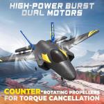 BEZGAR 4 Channel Remote Control Airplane with LED