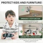 XIKOTEC Remote Control Military Helicopter for Kids