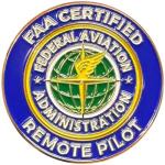 FAA Certified Drone Pilot Lapel Pin - Blue