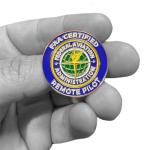 FAA Certified Drone Pilot Lapel Pin - Blue