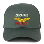 Dark Grey Embroidered Drone Operator Mesh Cap