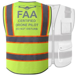 Hi-Vis Drone Pilot Safety Vest with Pockets