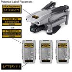 DJI Mavic Air 2 Drone Identification Label Set