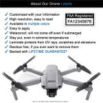 DJI Mavic Air 2 Drone Identification Label Set