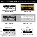 Mavic 3 FAA Labels and ID Card Set